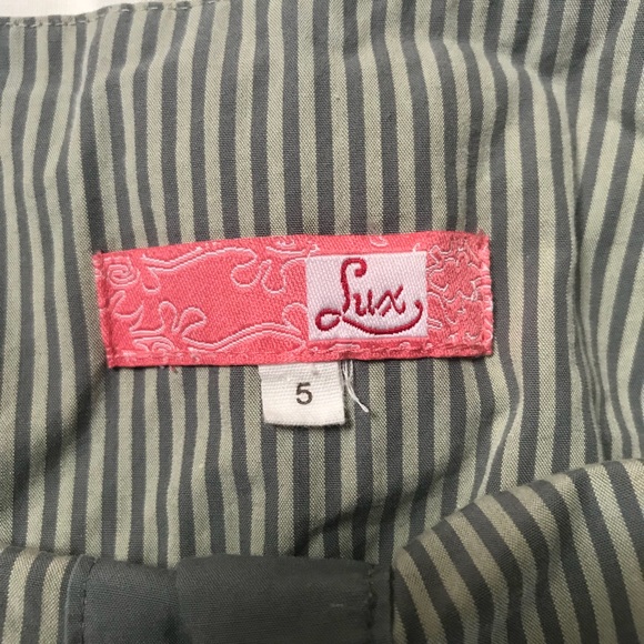 Lux for Anthropologie striped button down skirt - Picture 5 of 6